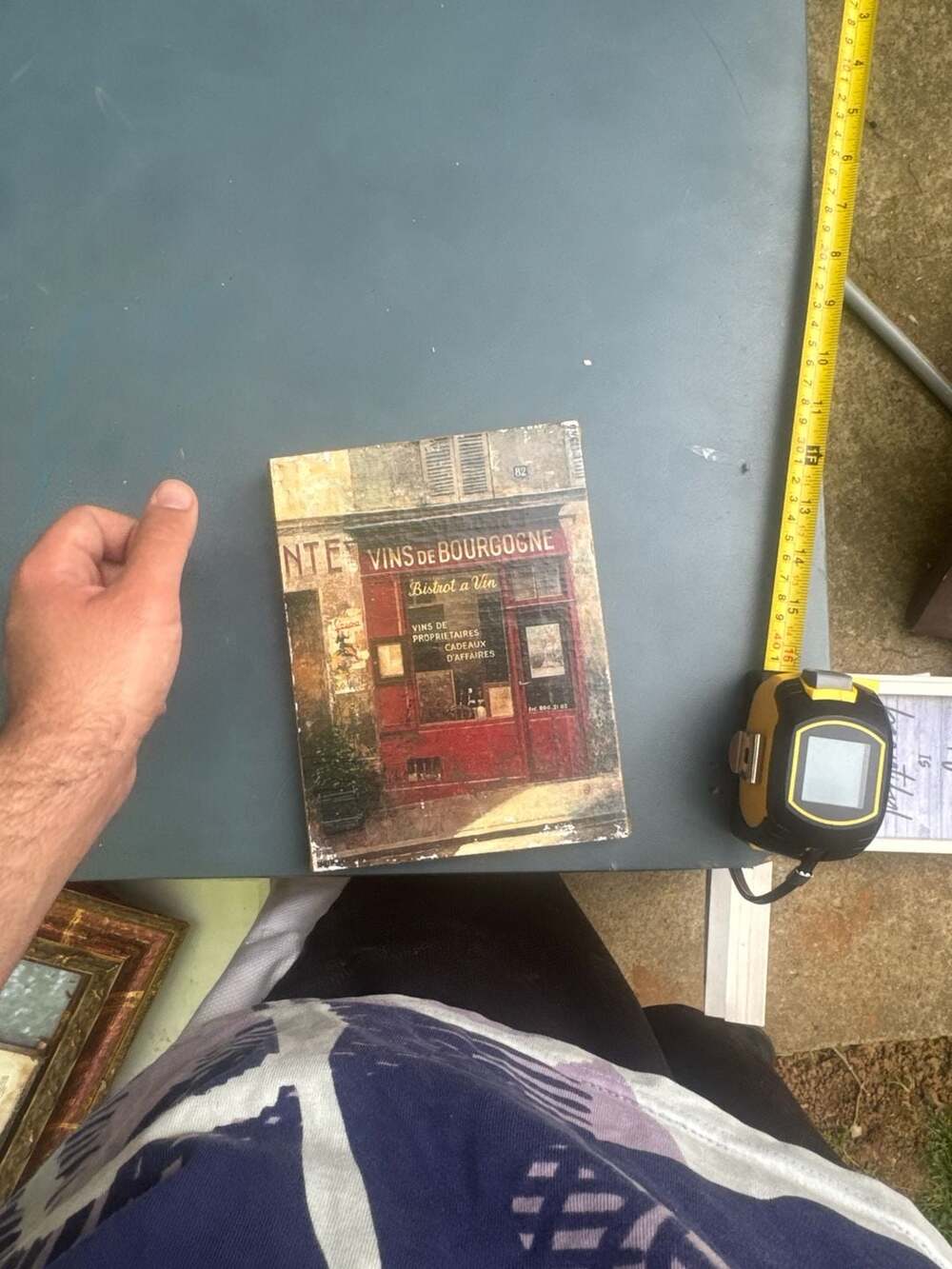 Linens 'N Things Country French Vins de Bourgogne Bistro Canvas Wall Art 5x7